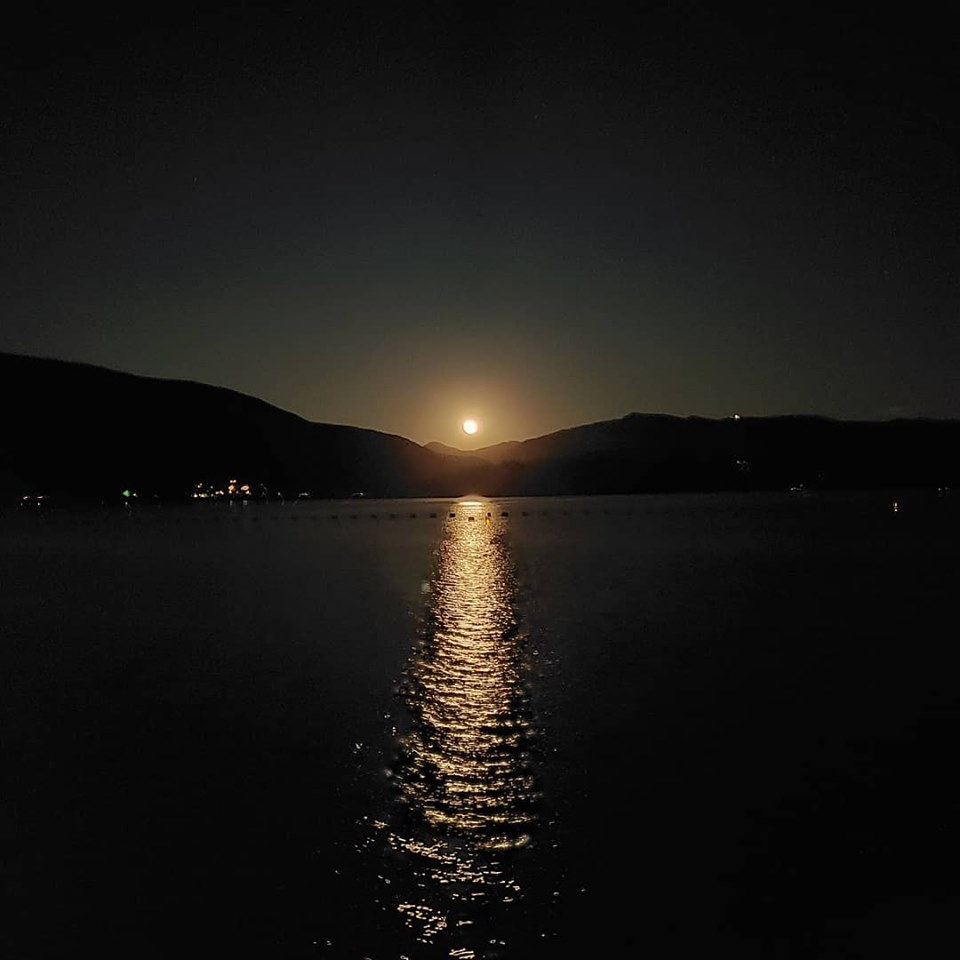 Moonlight on Lake Dillon